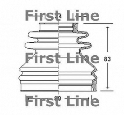 FIRST LINE fcb2683 -  Пыльник, приводной вал